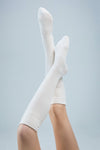 Cashmere Wool Long Socks - Cream