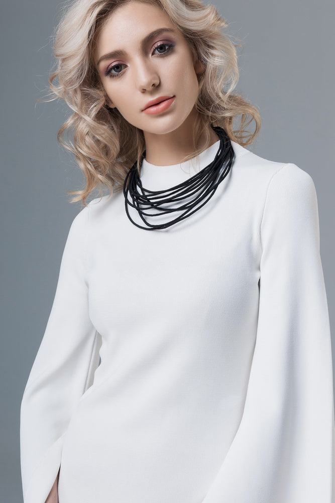 Cirrus Silk Necklace Noir
