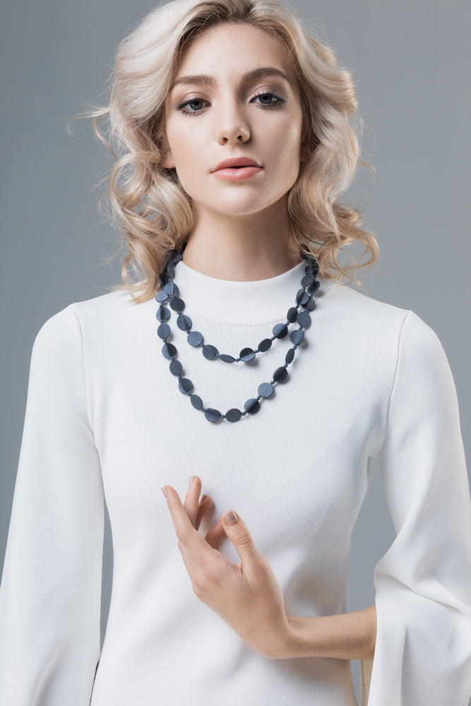 Alto Silk Necklace Silver