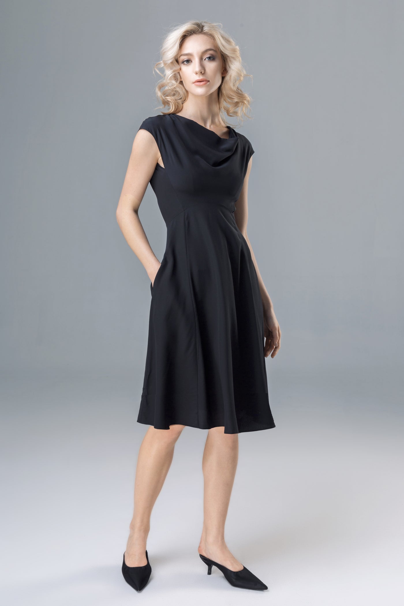 Polaris Silk Midi Dress