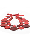Cumulus Silk Necklace Rouge