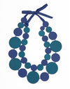 Cumulus Silk Necklace Aqua