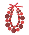 Cumulus Silk Necklace Rouge