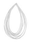 Cirrus Silk Necklace Blanc